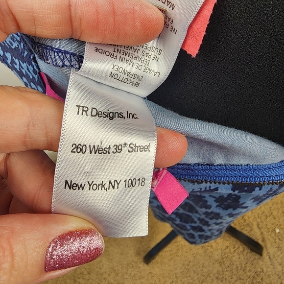 Plenty by Tracy Reese Anthropologie Boho Style Blue Straight Maxi Skirt Size 4 - Picture 9 of 9